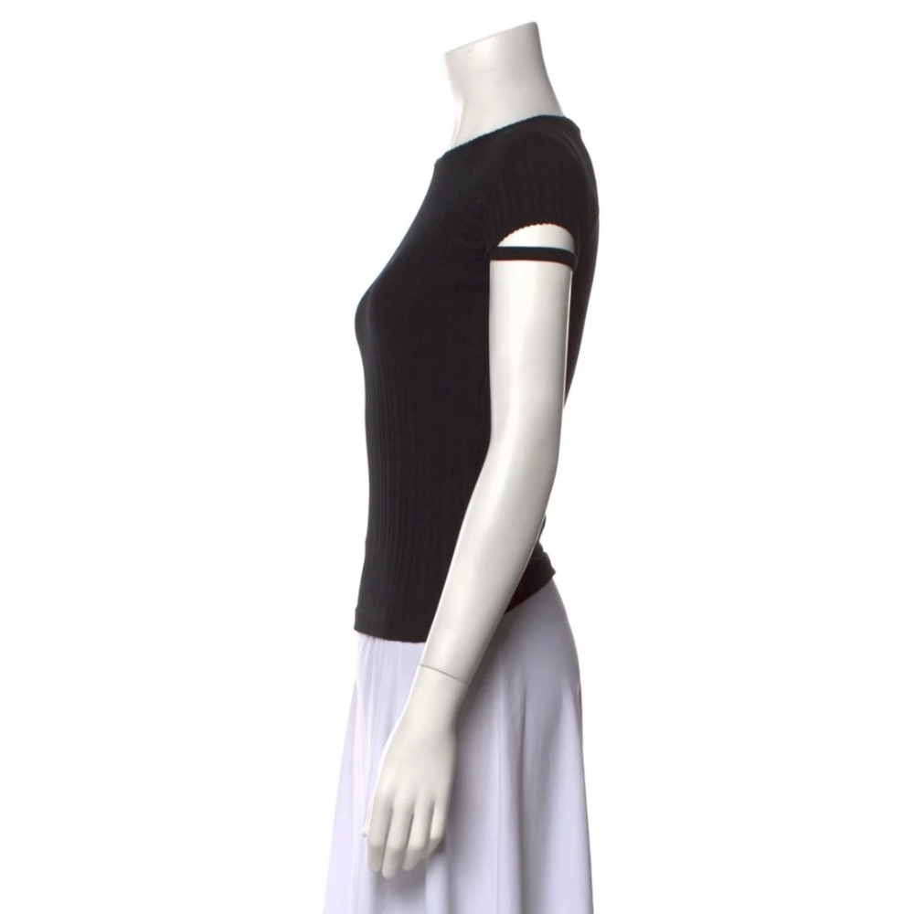 Fitted Black Helmut Lang Top